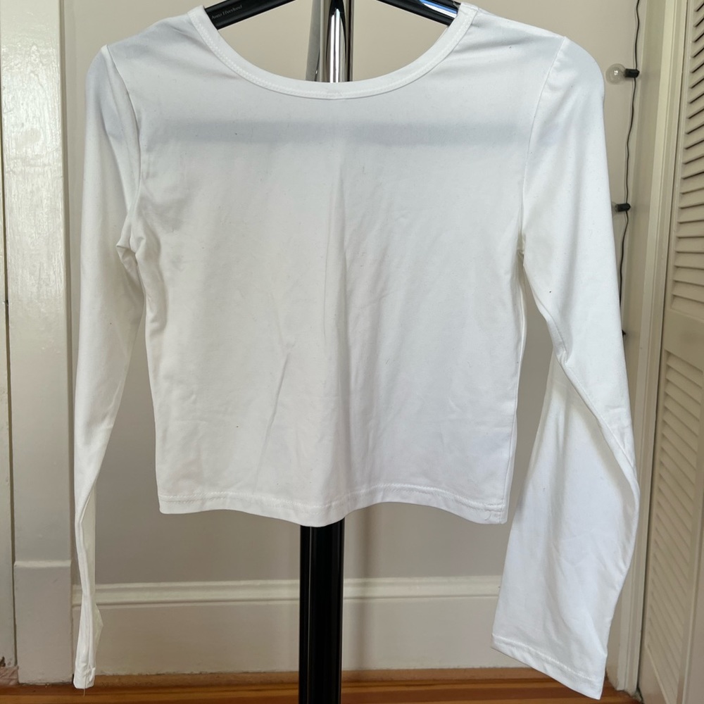 White Crewneck Long Sleeve